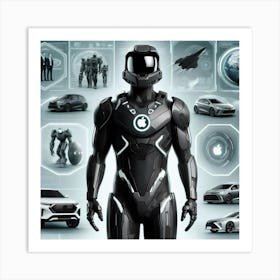 Futuristic Man 215 Art Print