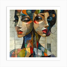 Two Women 1 Art Print