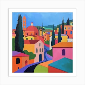 Abstract Travel Collection Florence Italy 7 Art Print