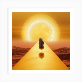 Golden Road Art Print