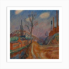 Landscape–Factories By William James Glackens Art Print