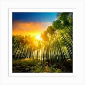 Firefly Enchanted Twilight Glow In Bamboo Forest 81855 Art Print