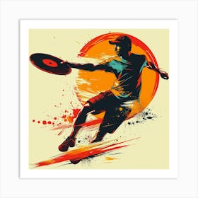 Freestyle Frisbee Art Print