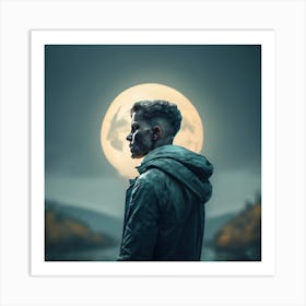 Full Moon Print Art Print