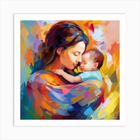 Mother And Child 18 Art Print