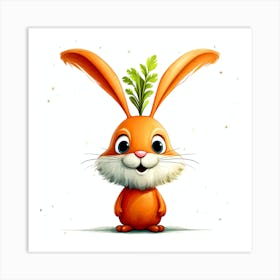 Cartoon Bunny Art Print