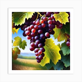 Grapes On The Vine 18 Art Print
