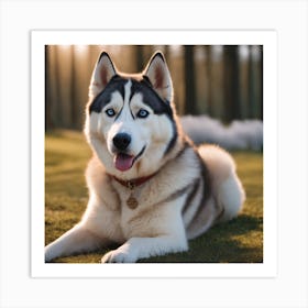 Siberian Husky 1 Art Print