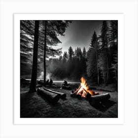 Campfire 2 Art Print