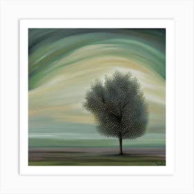 Solitairy Tree Art Print