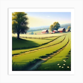 Farm Landscape 28 Art Print