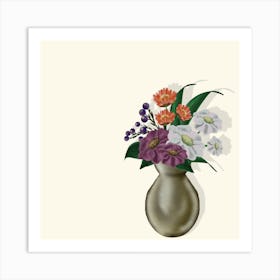 Flowers In A Vase 2 Art Print