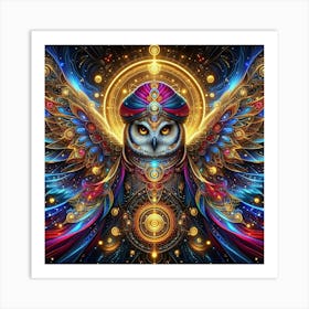 Owl In The Sky Art Print