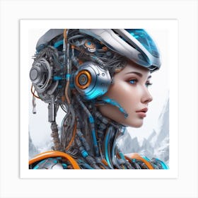 Robot Girl 8 Art Print