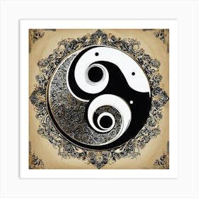 Yin Yang Symbol 14 Art Print