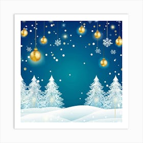 Season Background Holiday Merry Ornament Text New Year Decorating Eve Happy Design Card (14) Art Print