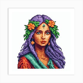 Pixel Art Art Print