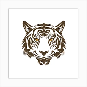 Tiger Head Logo Art Print