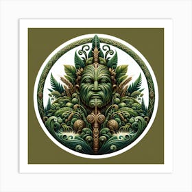 Artiphoria Rongo Maori God Of C (3) Art Print