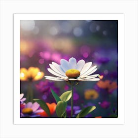 Daisy Flower 1 Art Print