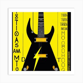 Guitar Poster Art Print