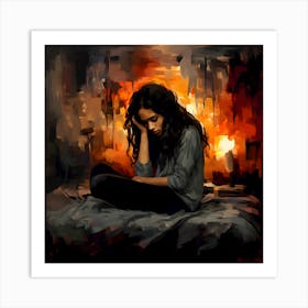 Embers of Contemplation Art Print