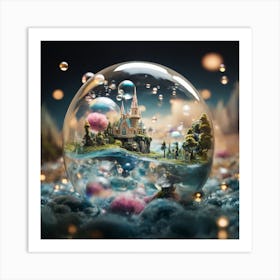 Fairytale Castle In A Bubble Art Print