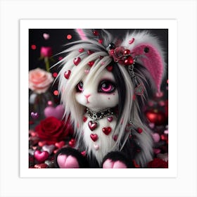 Valentine Bunny 2 Art Print