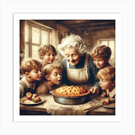 Grandmother's Pie Art Print