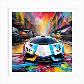 Lamborghini 83 Art Print