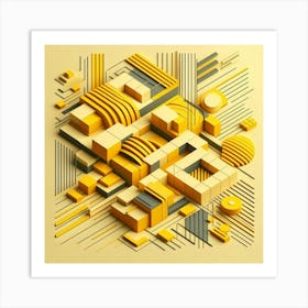 Abstract Geometric Design 4 Art Print