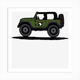 101st Airborne 4x4 Art Print