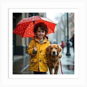 Flux Dev A Young Boy With Bright Brown Eyes Messy Curly Brown Art Print