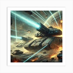 Event Horizon Tanks Combat Role Art Print