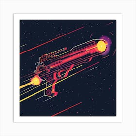 Space Gun Art Print