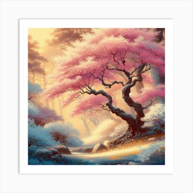 Cherry Blossom Tree Art Print