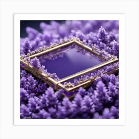 Frame In Lavender Art Print