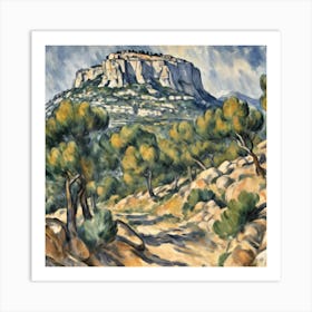 Mont Sainte Victoire 1892–1895, Paul Cézanne 2 Art Print