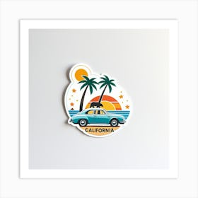 California Sticker Art Print