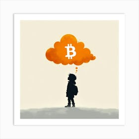 Bitcoin Cloud 6 Art Print