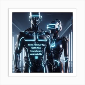 Tron Couple Art Print