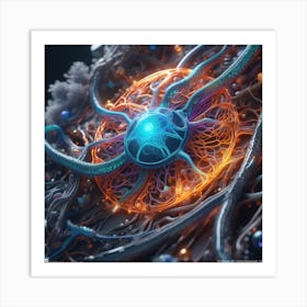 Neural Structure Art Print