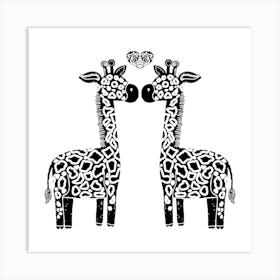 Giraffes Art Print