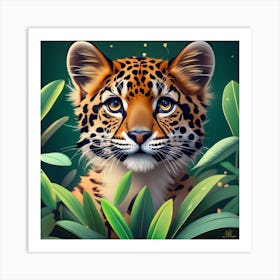 Jaguar Cub Art Print