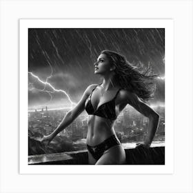 Stormy Night guj Art Print