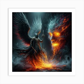 Angel Of Fire 2 Art Print