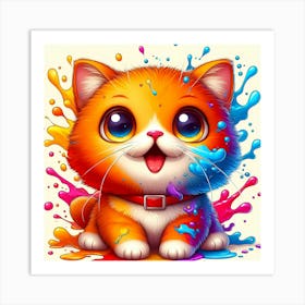 Creative Feline Cat Artwork 27 Art Print