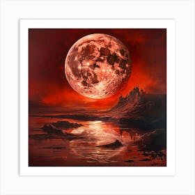 Full Moon Canvas Art Art Print