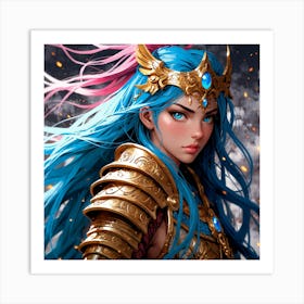 Default A Gracefully Fierce Anime Warrior Princess (2) Art Print