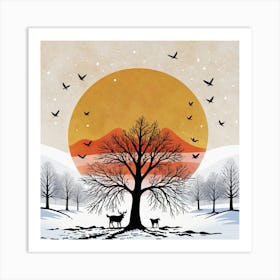 Winter Scene 1 Art Print